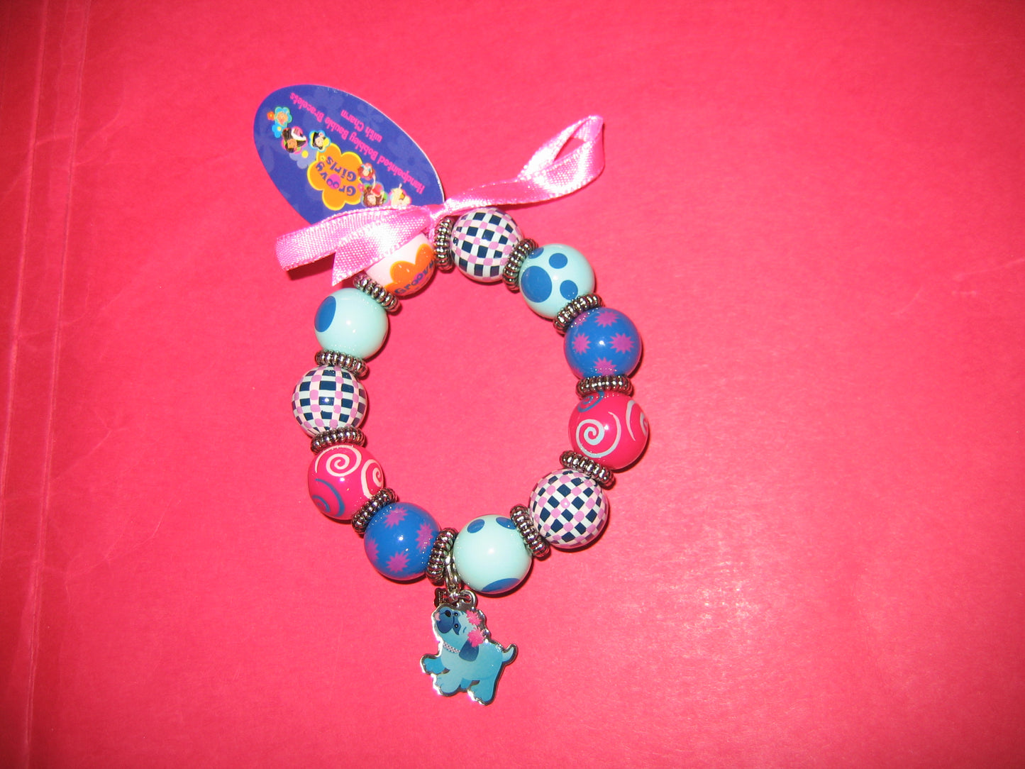 Bead Bracelet with Charm - Groovy Girls - Pogo Dog- Mint in Package Jewelry