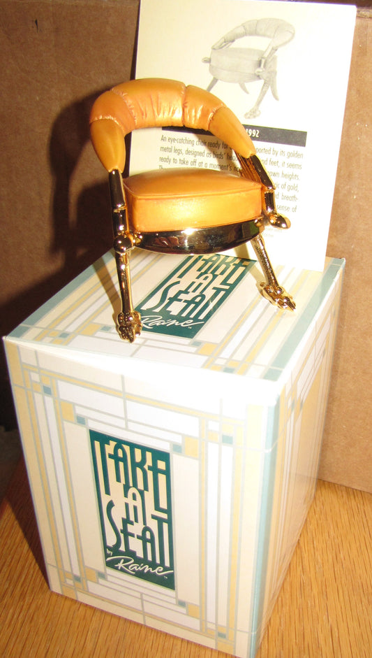 San Demas - Take a Seat - Collectible Resin Chair - Mint in Box