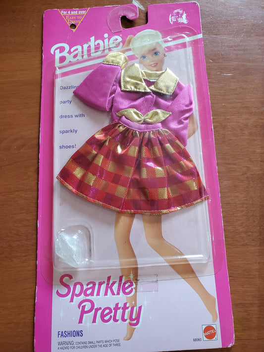 Sparkle Pretty - Barbie  Fashion - Plaid Skirt - Mint on card - 1993