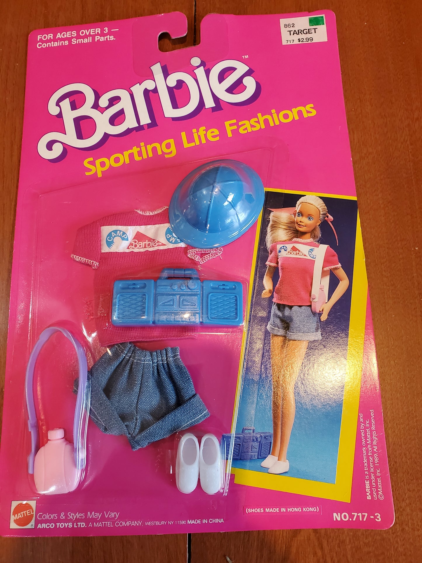 Sporting Life - Barbie  Fashion -  Hiking - Mint on card - 1989