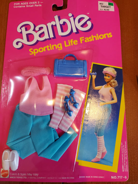 Sporting Life - Barbie  Fashion - Workout - Mint on card - 1989