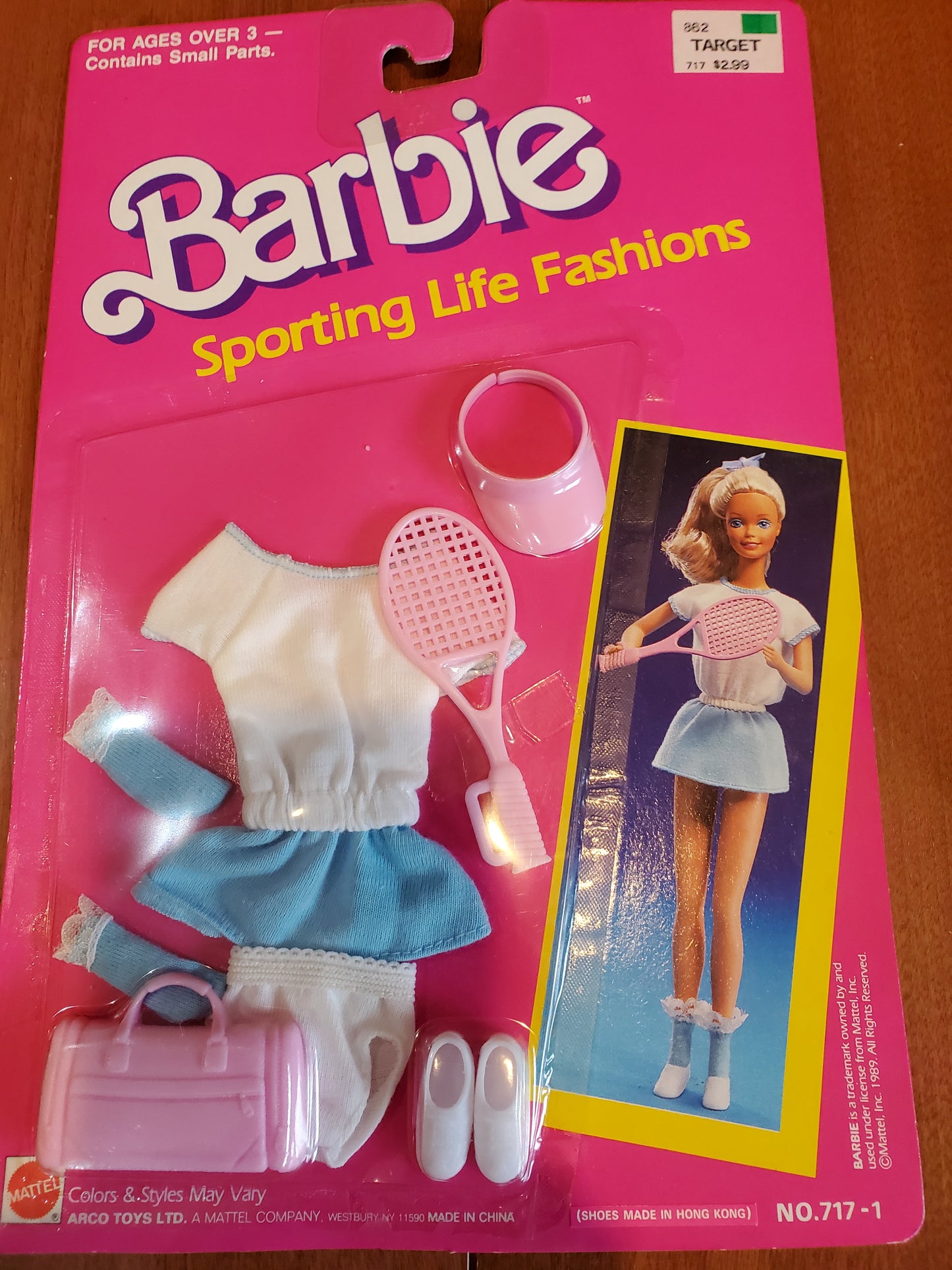 Sporting Life - Barbie Fashion -  Tennis - Mint on card - 1989