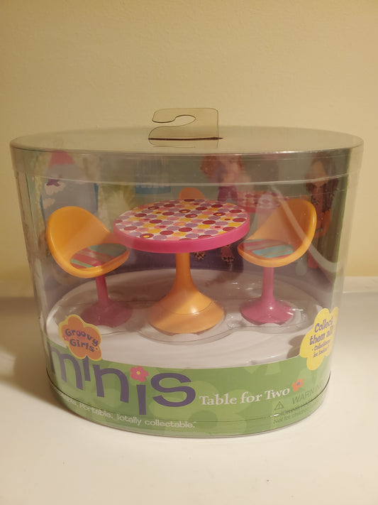 Table for Two - mini playset - Groovy Girls 2004 - Mint in Box