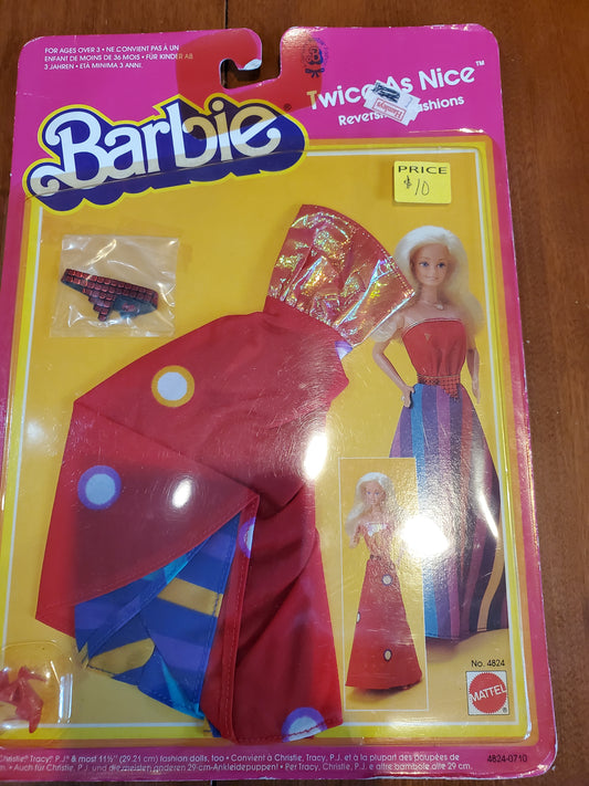 Twice as Nice - Barbie  Fashion -Red Dress - Mint on card - 1983