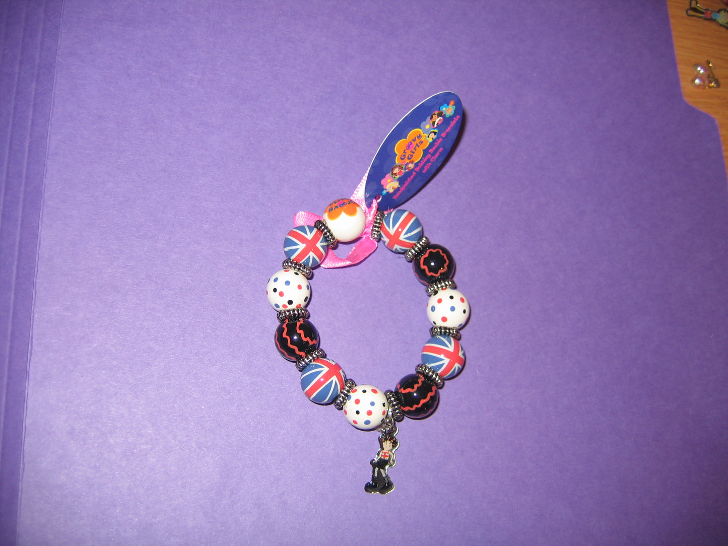 Bead Bracelet with Charm - Groovy Girls - Verity- Mint in Package Jewelry